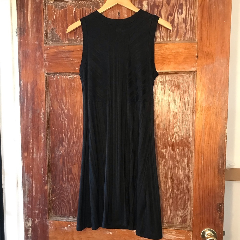 Black mock neck Gap dress